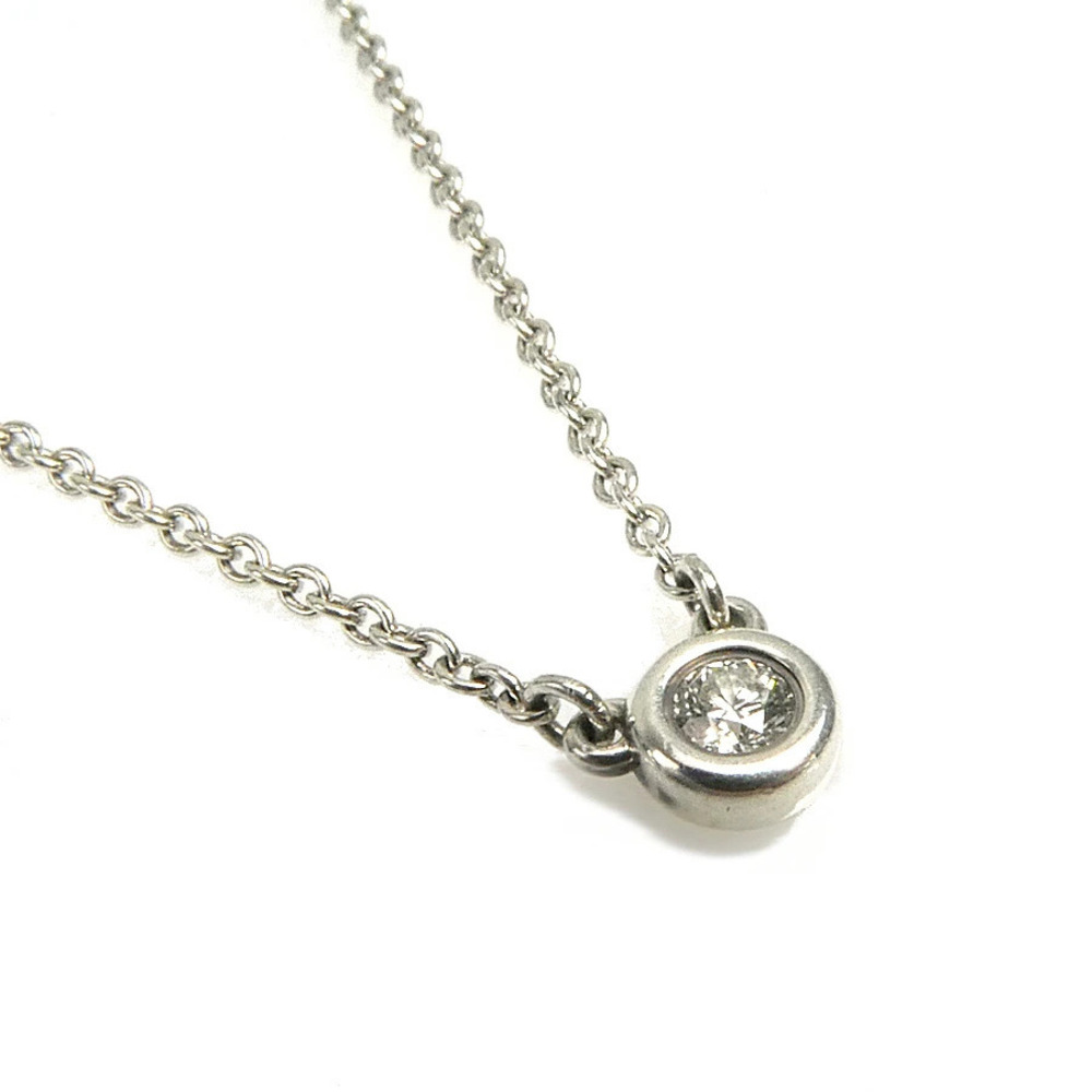 Tiffany Co By the Yard Necklace Sterling Silver Diamond